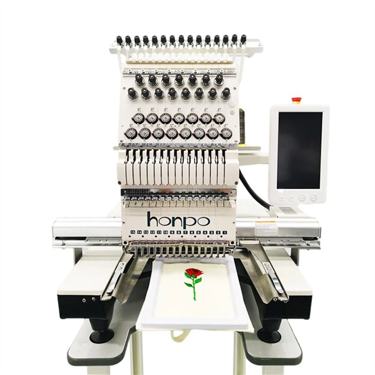 15 Colors Single Head Embroidery Machine