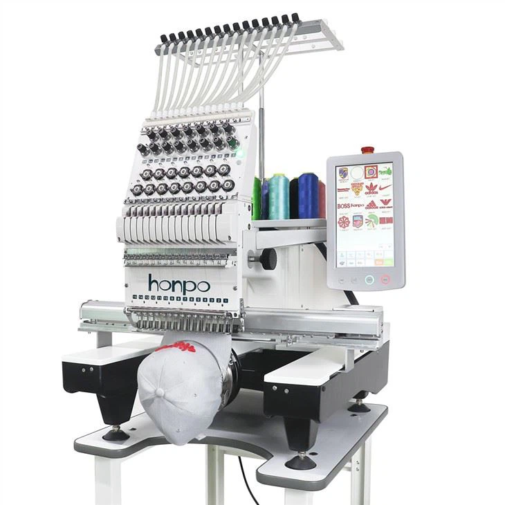 Honpo Single Head Embroidery Machine 12-15 Needles