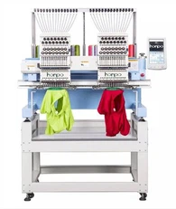 2 Heads 500*380mm Industrial Embroidery Machine