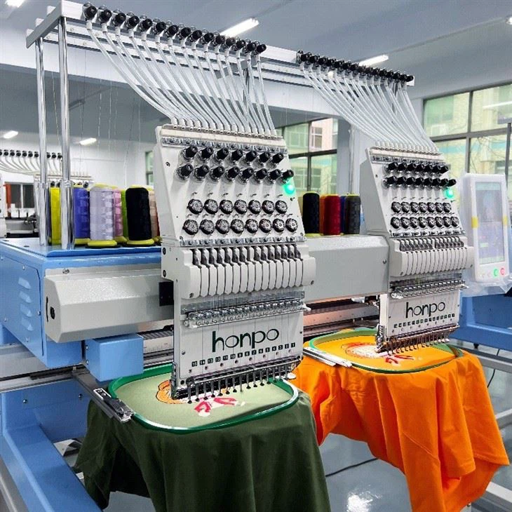 Hot Selling Double Heads Shirts Embroidery Machine 500x380mm